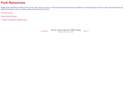 Resources/fonts screenshot