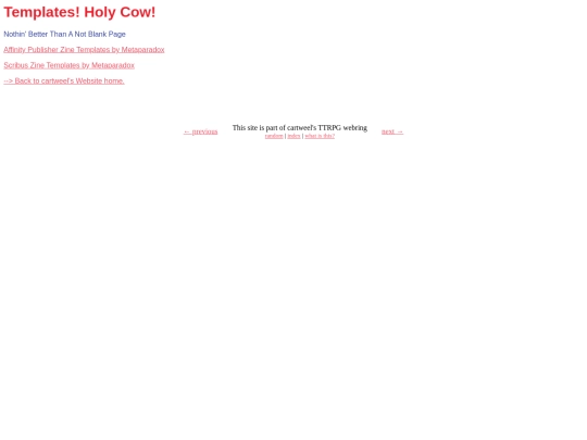 Resources/templates screenshot