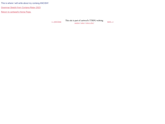 conlangs/ancish screenshot