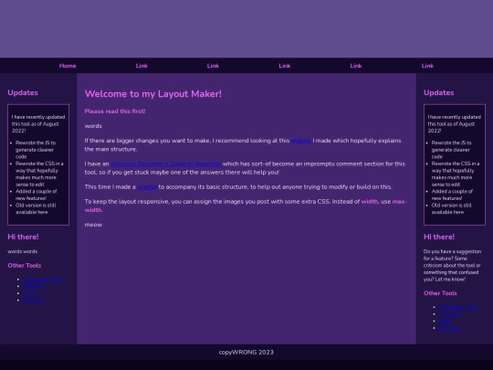 testinglayout screenshot