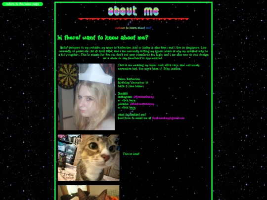 aboutme screenshot