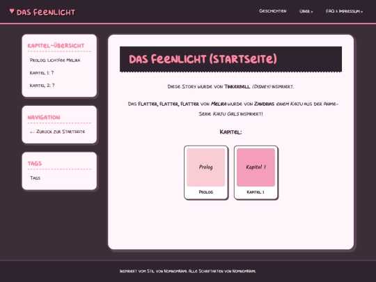 geschichten-html-seite/story/series/feenlicht screenshot
