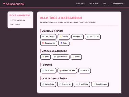 geschichten-html-seite/tag screenshot