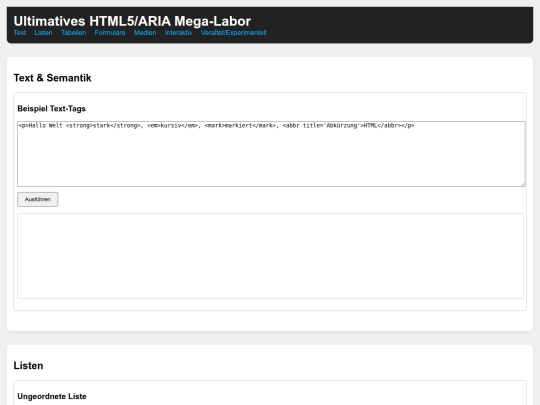 help-for-html-codes/mega-html5-aria-reference-lab screenshot