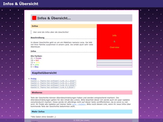 lenastory/infos-overview screenshot