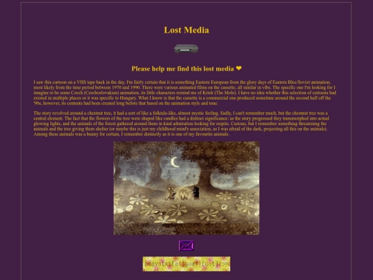lostmedia screenshot