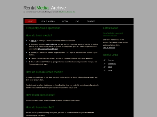 faq screenshot
