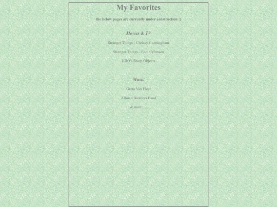 favorites screenshot