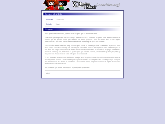 es/articles/2026/0512-elregreso screenshot