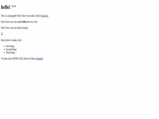 index screenshot