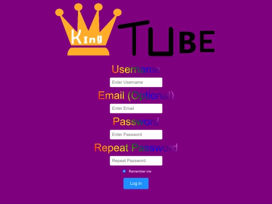 login screenshot