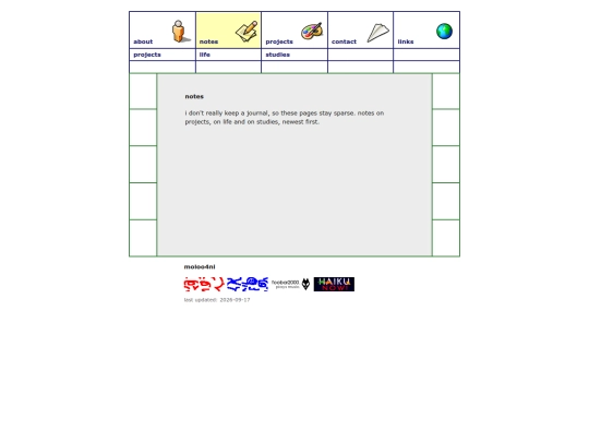 notes screenshot