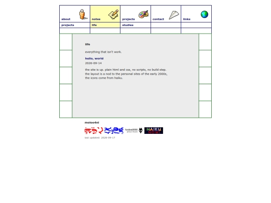 notes/life screenshot