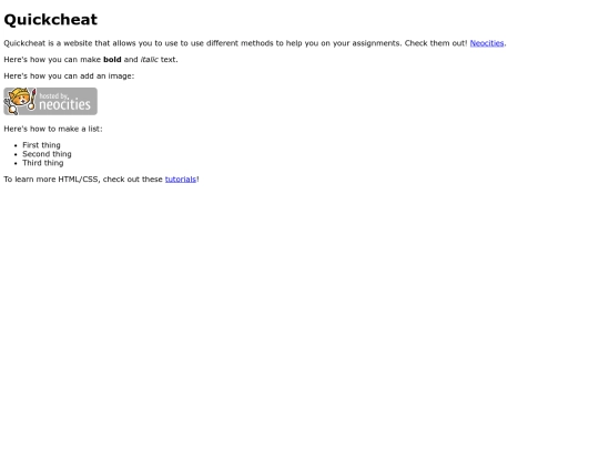 index screenshot