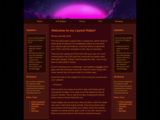 prices screenshot