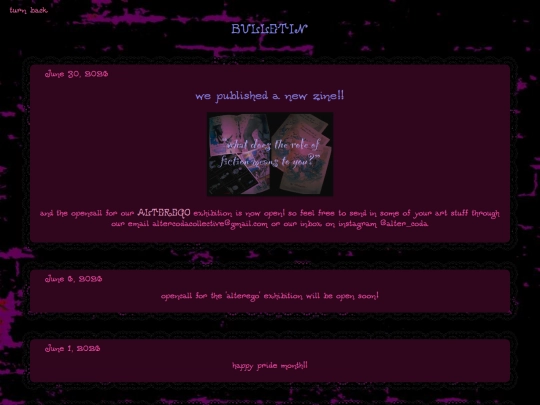bulletin screenshot