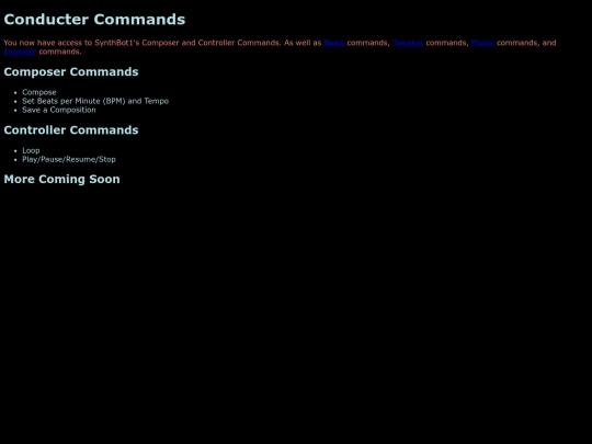 ConducterCommands screenshot