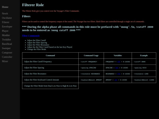 FiltererRole screenshot