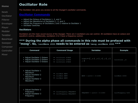 OscillatorRole screenshot