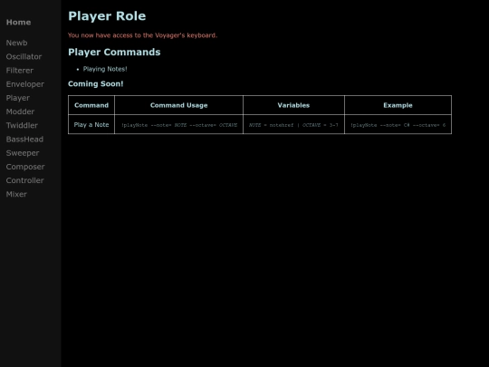 PlayerRole screenshot