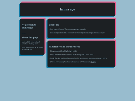 resume screenshot