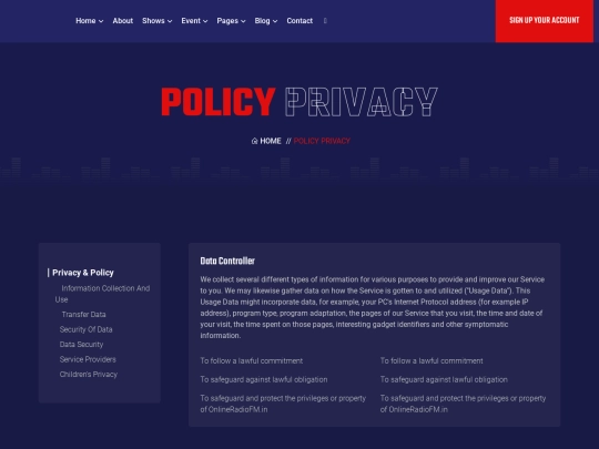 radio/policy-privacy screenshot