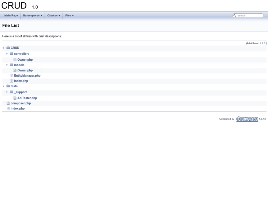 crud/doxygen/master/files screenshot