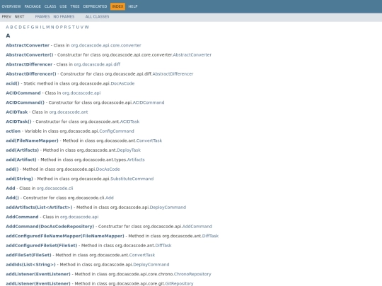 docascode/javadoc/29-ansi-color-black/index-all screenshot