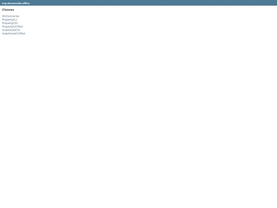 feature/publish/javadoc/org/docascode/office/package-frame screenshot