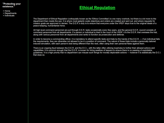 Departments/ethicalReg screenshot