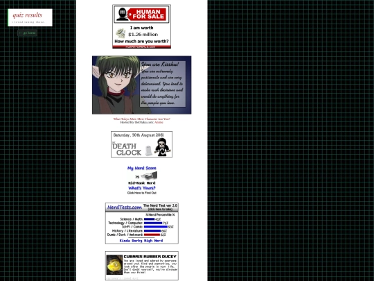 quizzes screenshot