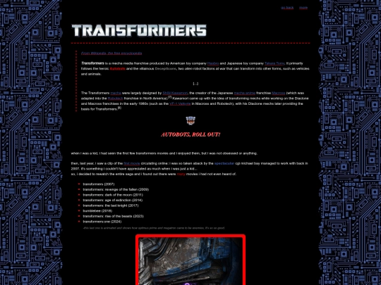 transformers screenshot