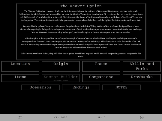 The Weaver Option screenshot