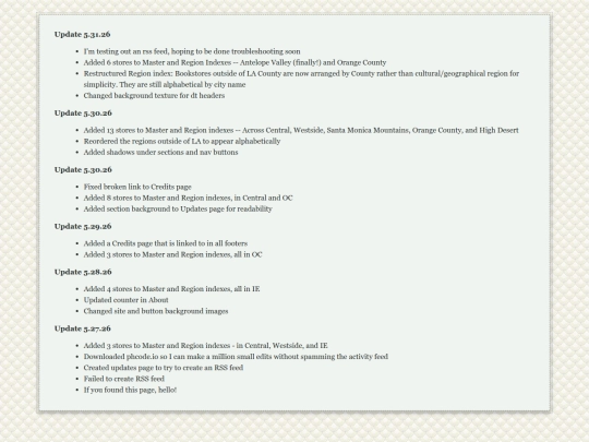 updates screenshot