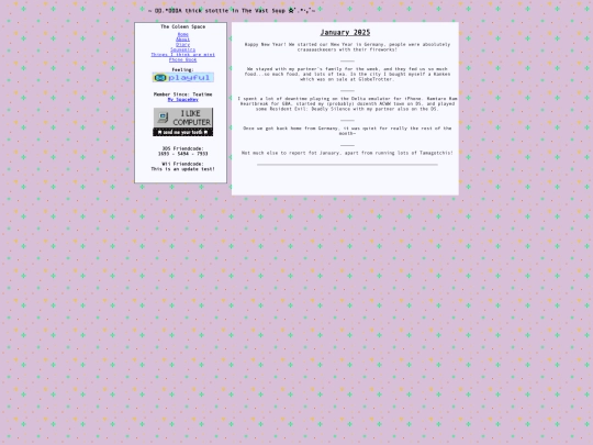 diary/jan2025 screenshot