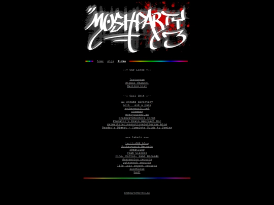 links screenshot