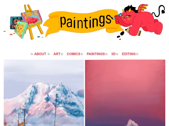 Paintings screenshot