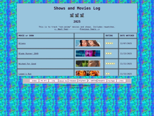 LogArchive/2025TVMovieLog screenshot