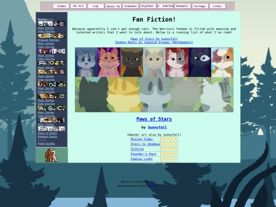 Warriors/Fanfic screenshot
