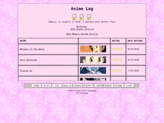 animelog screenshot