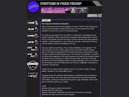 blog screenshot