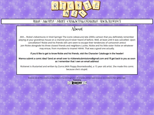 rarebit/about screenshot