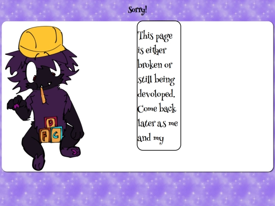 rarebit/sorry screenshot
