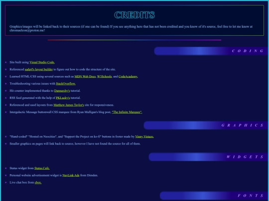 index/credits screenshot