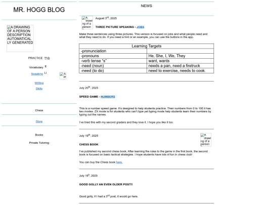 Mr Hogg Blog Aug 3 screenshot
