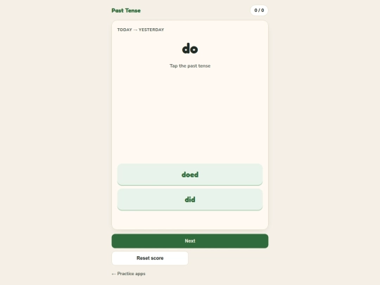 past-tense screenshot