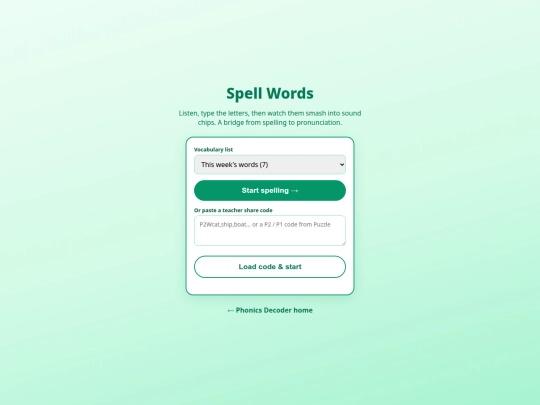 phonics_decoder/spell screenshot