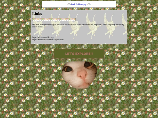 links screenshot