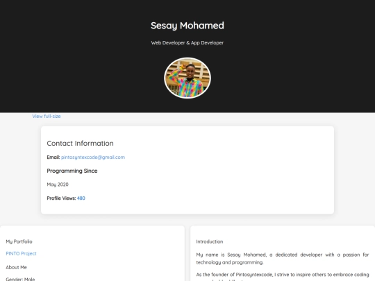 profile screenshot
