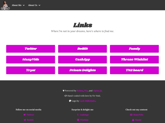 links screenshot